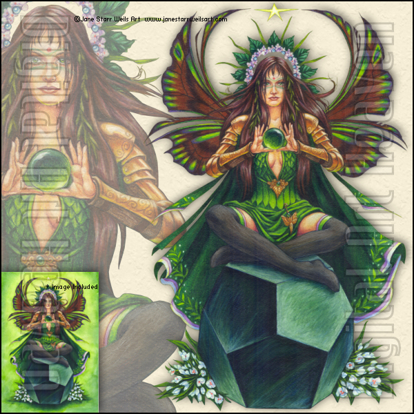 JaneStarrWeils-Emerald Fairy Stone Keeper